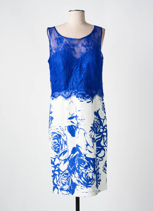 Robe mi-longue bleu CREATIF PARIS pour femme