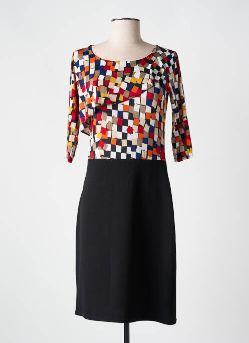 Robe mi-longue noir ROMEO POUR JULIETTE pour femme