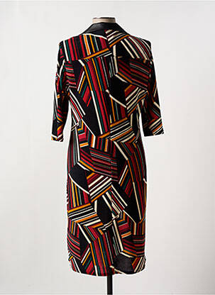 Robe mi-longue manches 3/4 manches 3/4 rouge ROMEO POUR JULIETTE femme