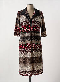 Robe mi-longue manches 3/4 manches 3/4 noir ROMEO POUR JULIETTE femme