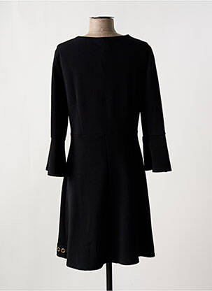 Robe mi-longue manches 3/4 manches 3/4 noir ROMEO POUR JULIETTE femme