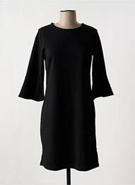 Robe courte manches 3/4 manches 3/4 noir ROMEO POUR JULIETTE femme