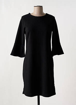 Robe courte manches 3/4 manches 3/4 noir ROMEO POUR JULIETTE femme