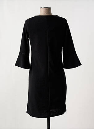 Robe courte manches 3/4 manches 3/4 noir ROMEO POUR JULIETTE femme