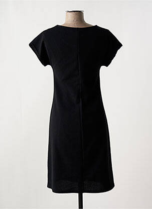 Robe mi-longue manches courtes manches courtes noir ROMEO POUR JULIETTE femme