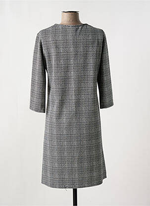 Robe courte manches 3/4 manches 3/4 gris ROMEO POUR JULIETTE femme