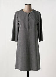 Robe courte manches 3/4 manches 3/4 gris ROMEO POUR JULIETTE femme