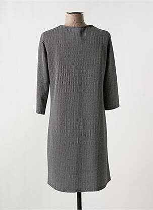 Robe courte manches 3/4 manches 3/4 gris ROMEO POUR JULIETTE femme