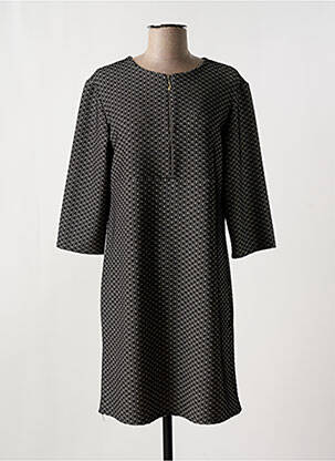 Robe courte manches 3/4 manches 3/4 noir ROMEO POUR JULIETTE femme