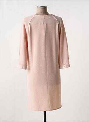 Robe courte manches 3/4 manches 3/4 rose ROMEO POUR JULIETTE femme