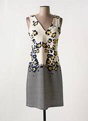 Robe mi-longue jaune HIPPOCAMPE pour femme seconde vue