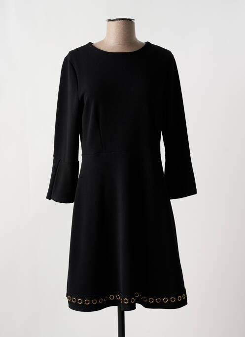 Robe mi-longue manches 3/4 manches 3/4 noir ROMEO POUR JULIETTE femme