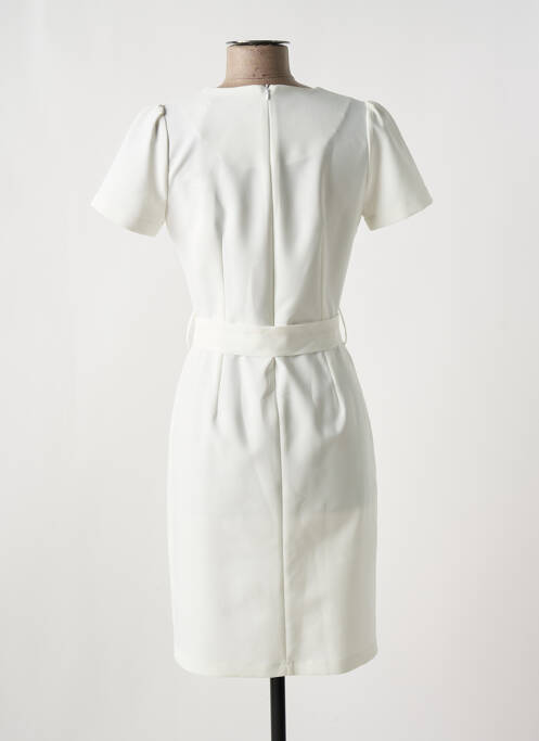 Robe mi-longue blanc HIPPOCAMPE femme