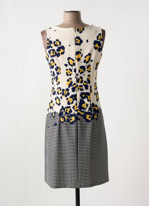 Robe mi-longue jaune HIPPOCAMPE pour femme