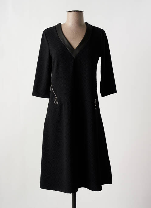 Robe mi-longue noir ROMEO POUR JULIETTE pour femme