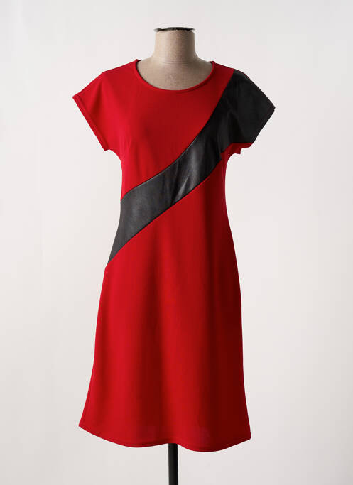 Robe mi-longue rouge ROMEO POUR JULIETTE pour femme