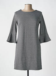 Robe courte manches 3/4 manches 3/4 noir ROMEO POUR JULIETTE femme