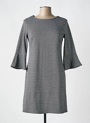 Robe courte manches 3/4 manches 3/4 noir ROMEO POUR JULIETTE femme