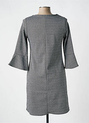 Robe courte manches 3/4 manches 3/4 noir ROMEO POUR JULIETTE femme