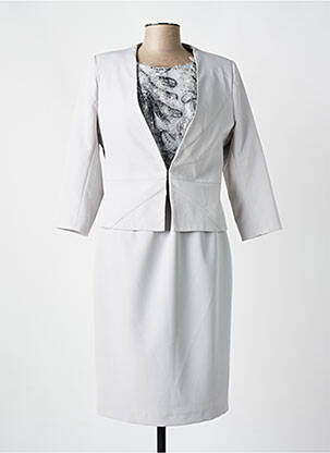 Ensemble robe type de veste chic gris MICHAELA LOUISA femme