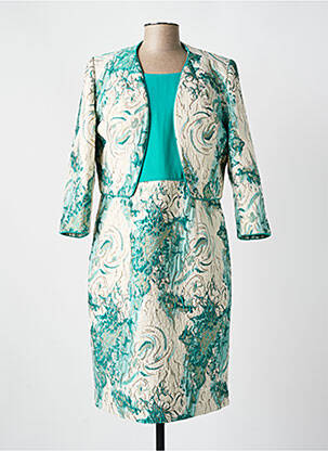 Ensemble robe fermeture zippée au dos vert MICHAELA LOUISA femme