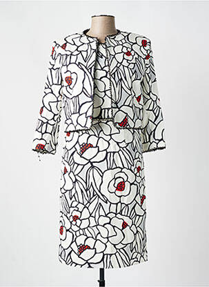 Ensemble robe tissage crêpe blanc MICHAELA LOUISA femme