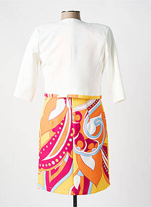 Ensemble robe tissage crêpe jaune HIPPOCAMPE femme