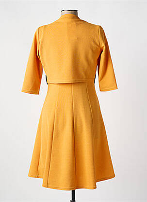 Ensemble robe manches mi-longues jaune ROMEO POUR JULIETTE femme