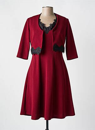 Ensemble robe tissage crêpe rouge ROMEO POUR JULIETTE femme