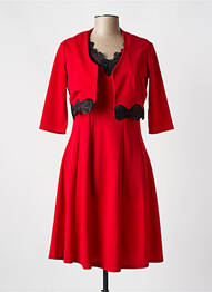 Ensemble robe manches mi-longues rouge clair ROMEO POUR JULIETTE femme