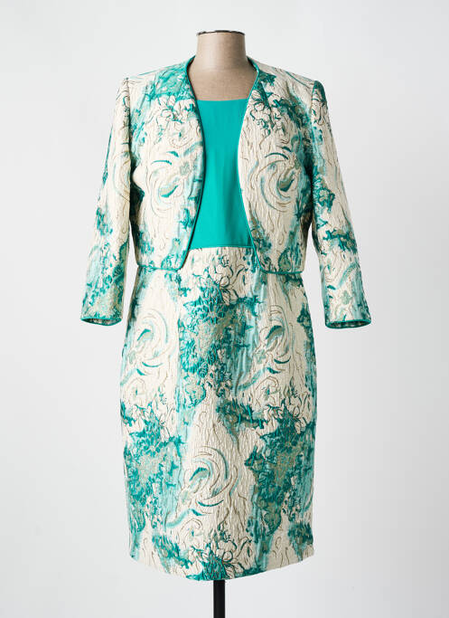 Ensemble robe fermeture zippée au dos vert MICHAELA LOUISA femme