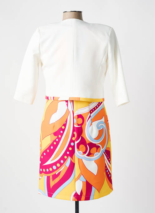 Ensemble robe tissage crêpe jaune HIPPOCAMPE femme
