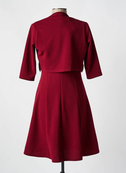 Ensemble robe manches mi-longues rouge ROMEO POUR JULIETTE femme