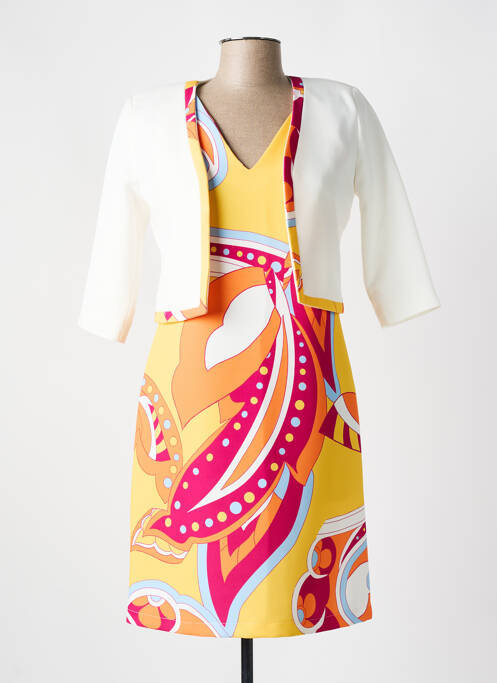 Ensemble robe jaune HIPPOCAMPE pour femme
