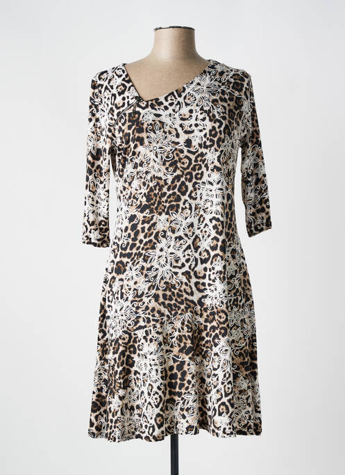 Robe courte marron ROMEO POUR JULIETTE pour femme