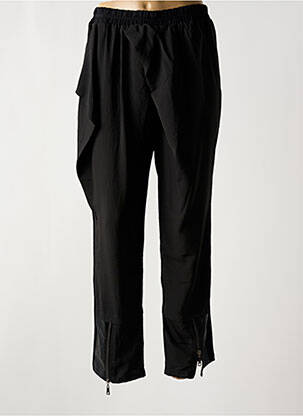 Pantalon large tissage popeline taille normale noir C'FAIT POUR VOUS femme