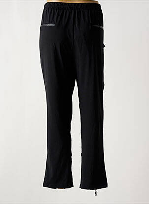 Pantalon large tissage popeline taille normale noir C'FAIT POUR VOUS femme