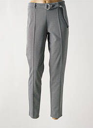 Pantalon slim taille élastique taille normale gris ROMEO POUR JULIETTE femme