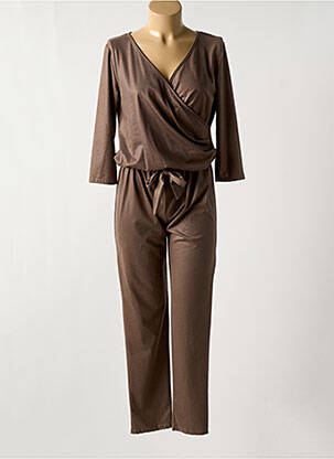 Combi-pantalon marron ELL'A pour femme