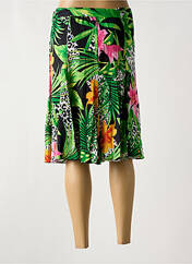 Jupe mi-longue vert UN TEMPS POUR ELLE pour femme seconde vue