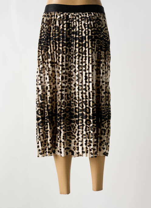 Jupe mi-longue marron ROMEO POUR JULIETTE pour femme