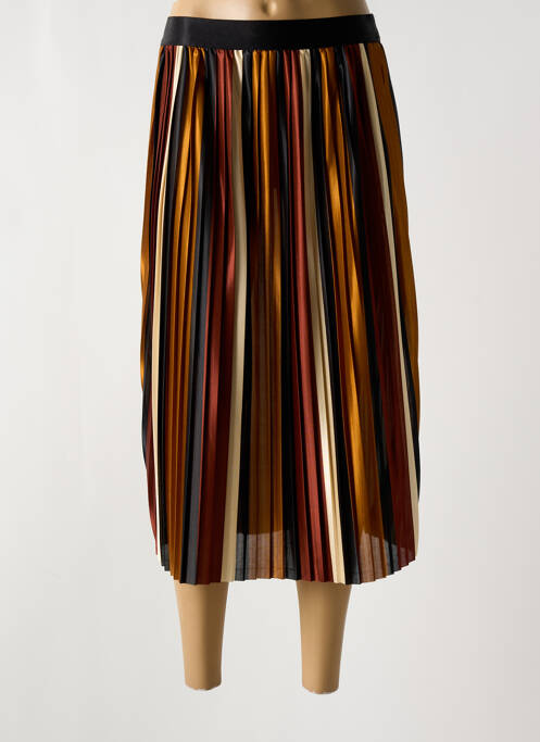 Jupe mi-longue marron ROMEO POUR JULIETTE pour femme