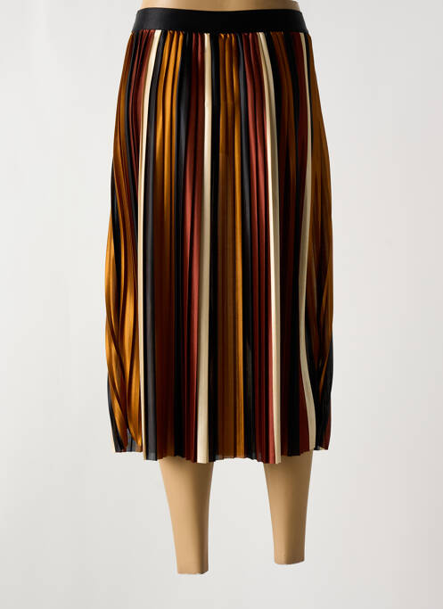 Jupe mi-longue marron ROMEO POUR JULIETTE pour femme