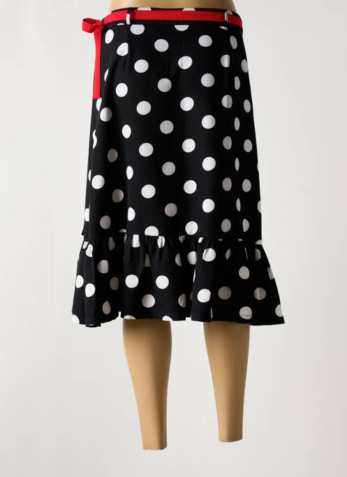 Jupe mi-longue noir HIPPOCAMPE femme