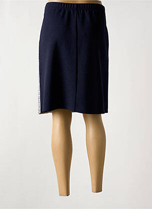 Jupe mi-longue coupe droite bleu ROMEO POUR JULIETTE femme