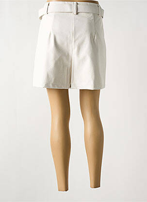 Short fermeture zippée sous rabat boutonné taille normale blanc RINASCIMENTO femme