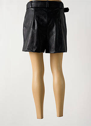 Short tissage simili-cuir taille normale noir RINASCIMENTO femme