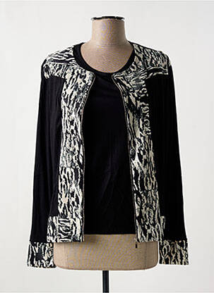 Twin-set imprimé animal noir ROMEO POUR JULIETTE femme