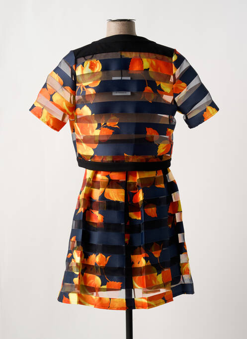 Ensemble jupe type de veste chic orange NANA BAILA femme