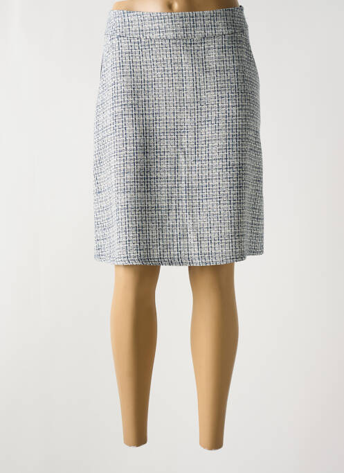 Jupe mi-longue bleu ROMEO POUR JULIETTE pour femme
